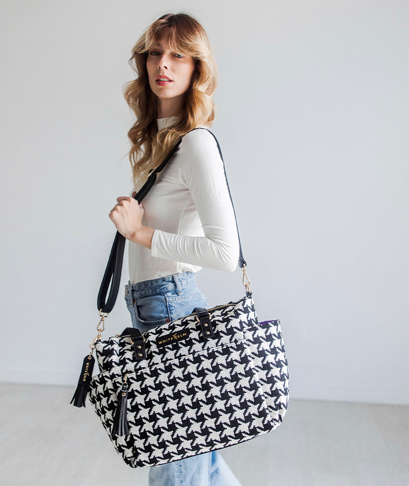 Gemini Convertible Backpack - Houndstooth