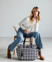Gemini Convertible Backpack - Houndstooth