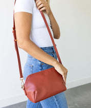 Rosette Crossbody - Terracotta  - [OUTLET FINAL SALE]