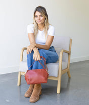 Rosette Crossbody - Terracotta