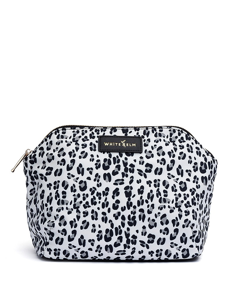Lyra Cosmetic Bag - Leopard Nylon