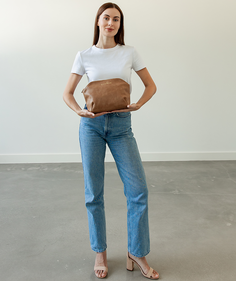 Lyra Cosmetic Bag - Almond