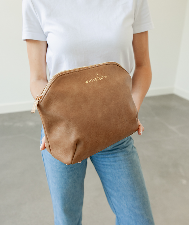Lyra Cosmetic Bag - Almond