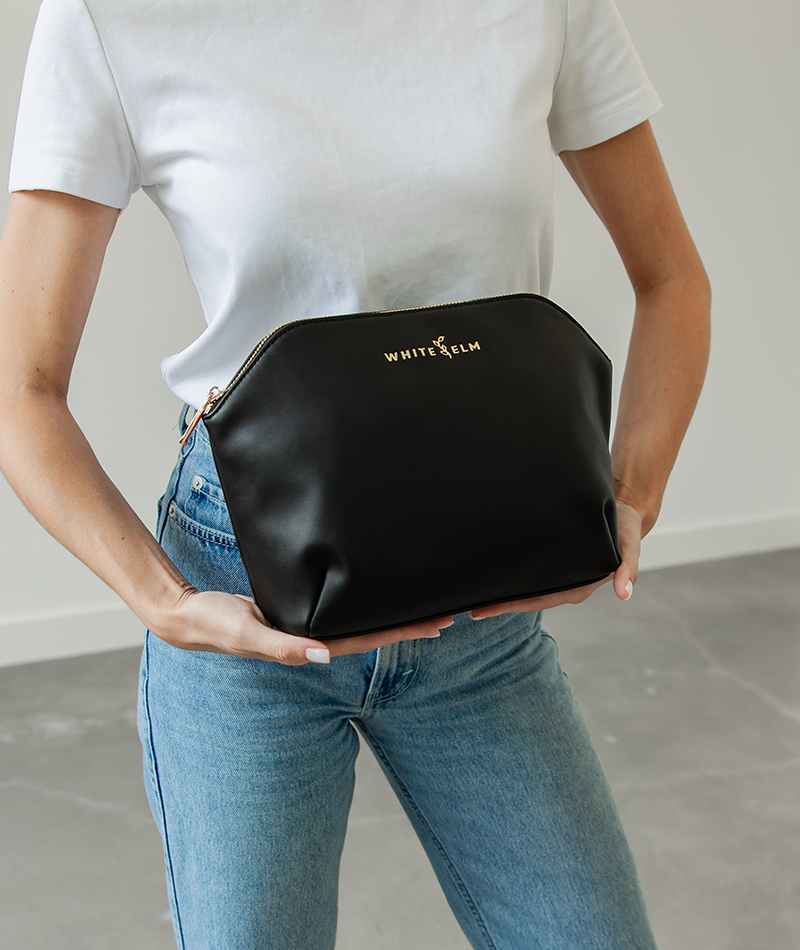 Lyra Cosmetic Bag - Black