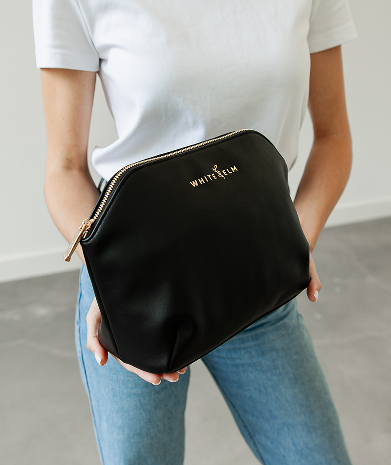 Lyra Cosmetic Bag - Black