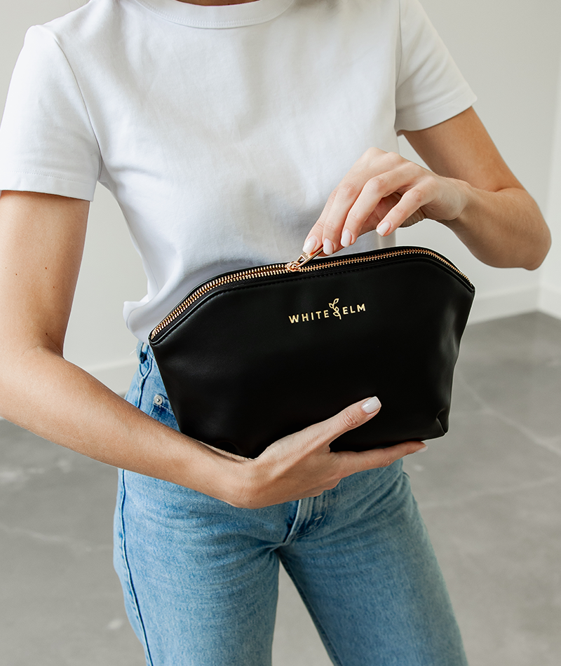 Lyra Cosmetic Bag - Black