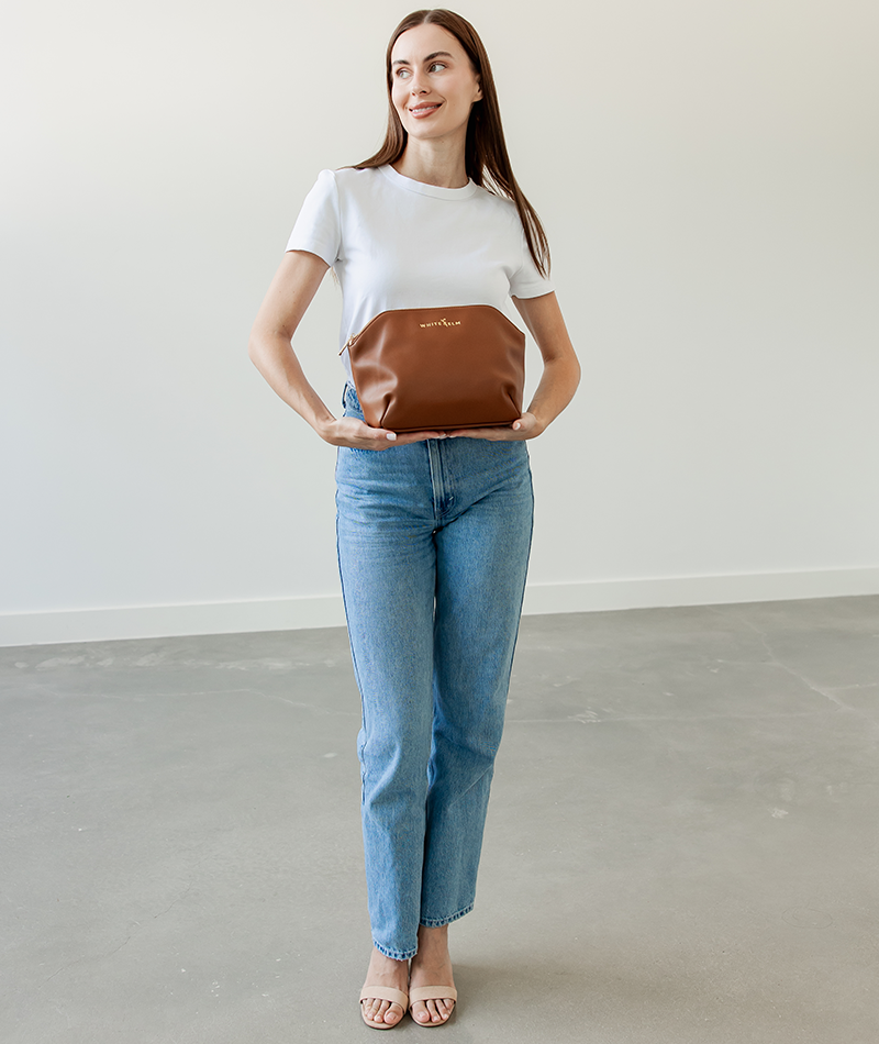Lyra Cosmetic Bag - Caramel