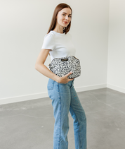 Lyra Cosmetic Bag - Leopard Nylon