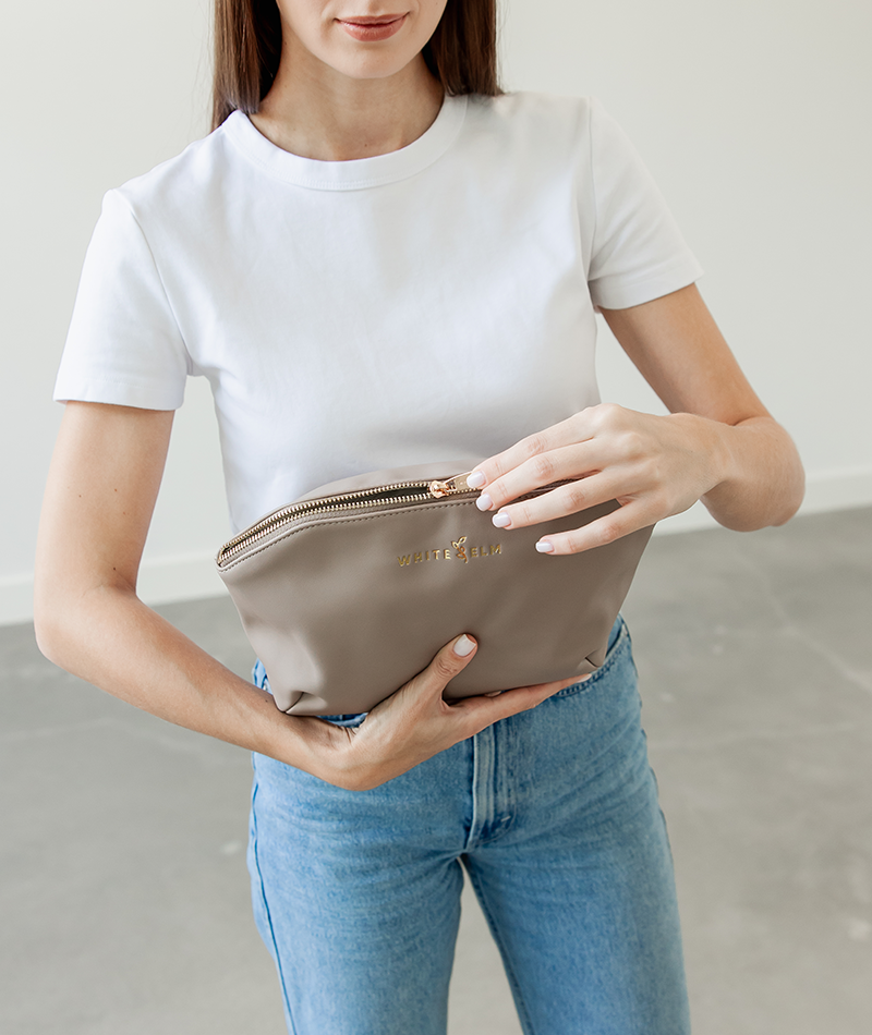 Lyra Cosmetic Bag - Taupe