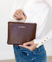 Maia Cosmetic Bag - Mahogany Brown - [OUTLET FINAL SALE]