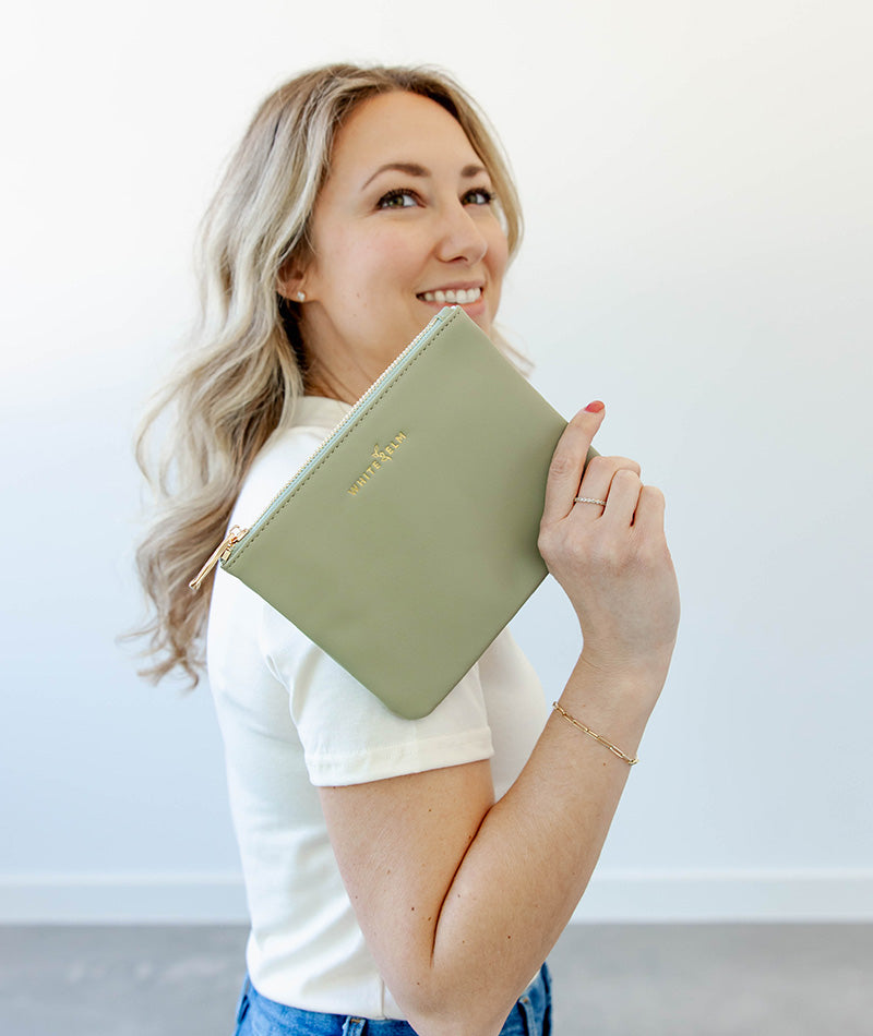 Maia Cosmetic Bag - Sage Green