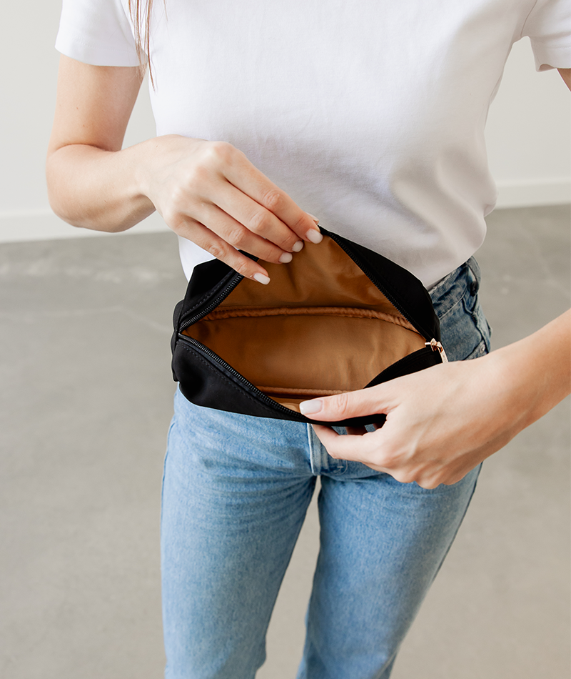 Penny Pencil Pouch - Black Nylon