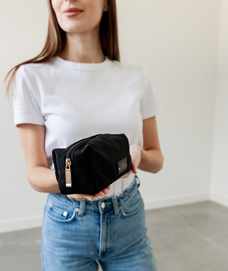 Penny Pencil Pouch - Black Nylon