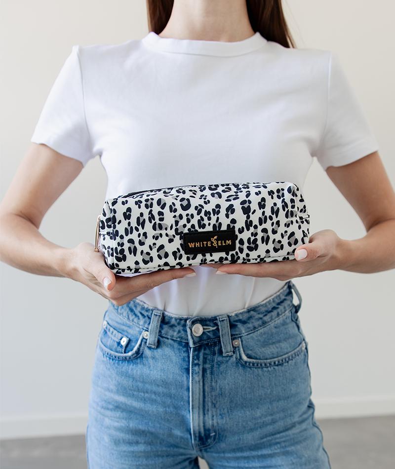 Penny Pencil Pouch - Leopard Nylon