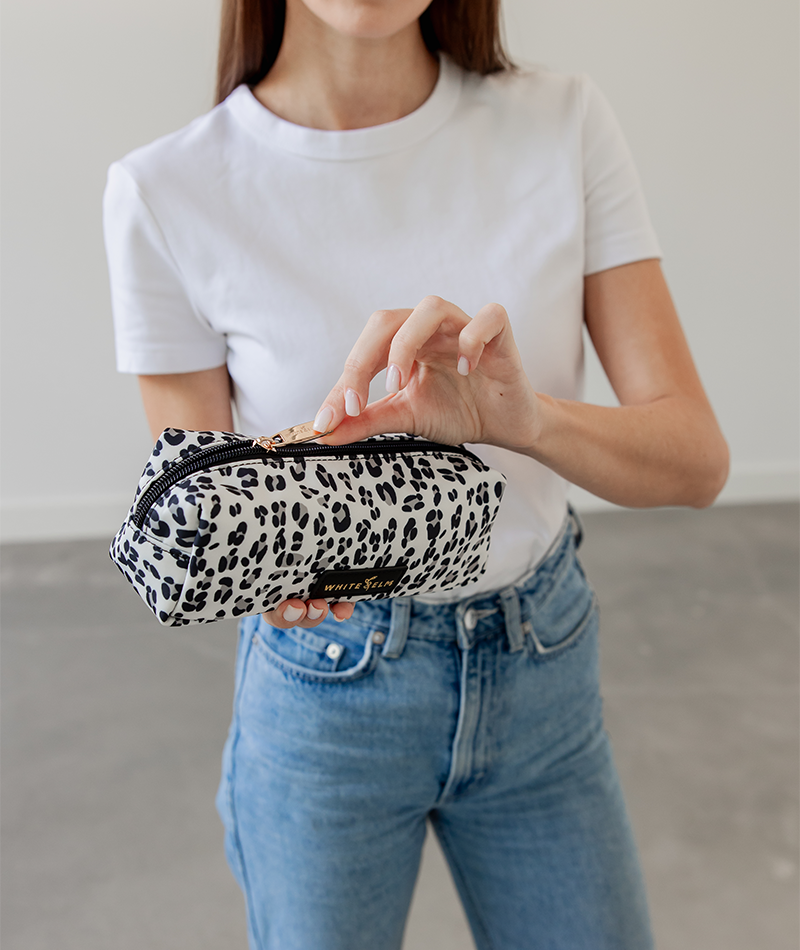 Penny Pencil Pouch - Leopard Nylon
