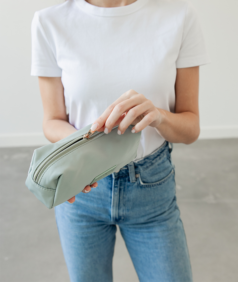 Penny Pencil Pouch - Mint Nylon