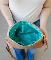 Rosette Crossbody - Almond
