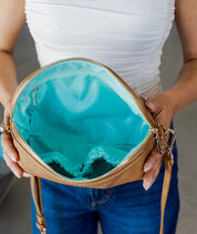 Rosette Crossbody - Almond