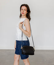 Rosette Crossbody - Black