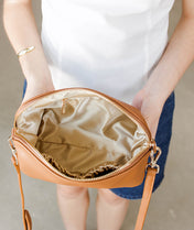 Rosette Crossbody - Caramel