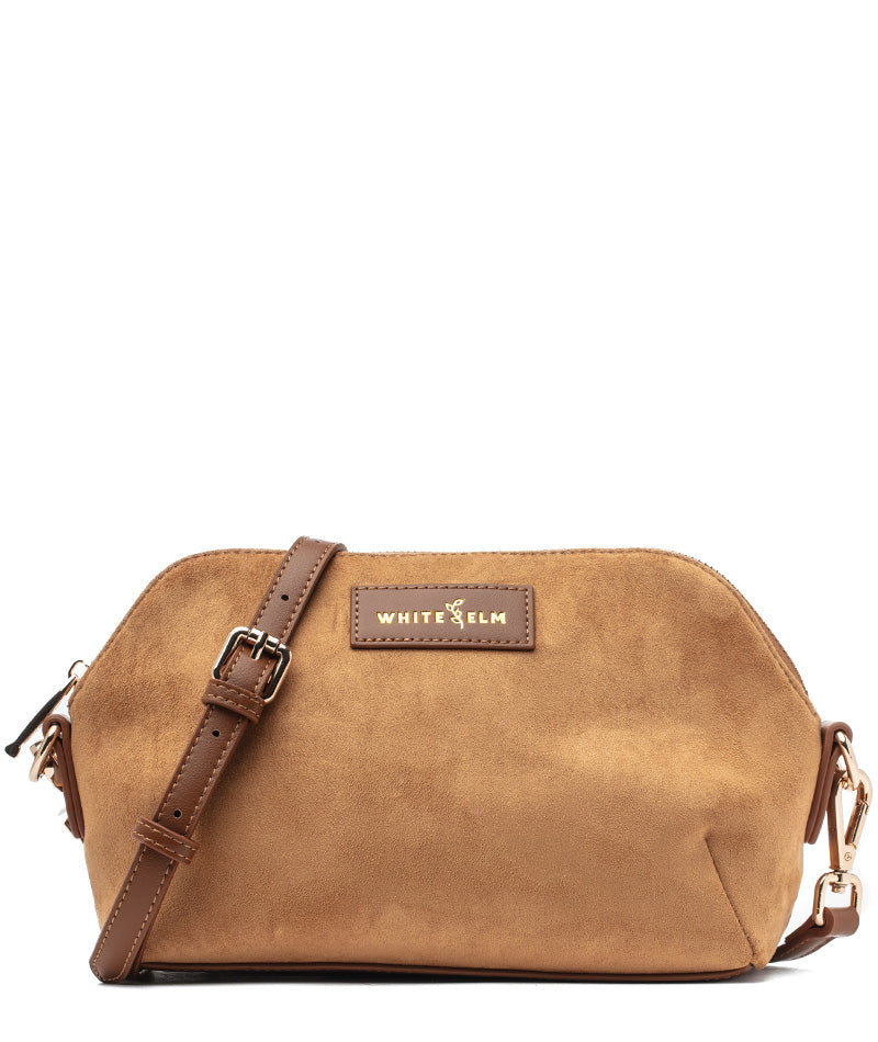Rosette Crossbody - Honey Vegan Suede
