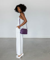 Rosette Crossbody - Plum