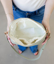 Rosette Crossbody - Sage Green