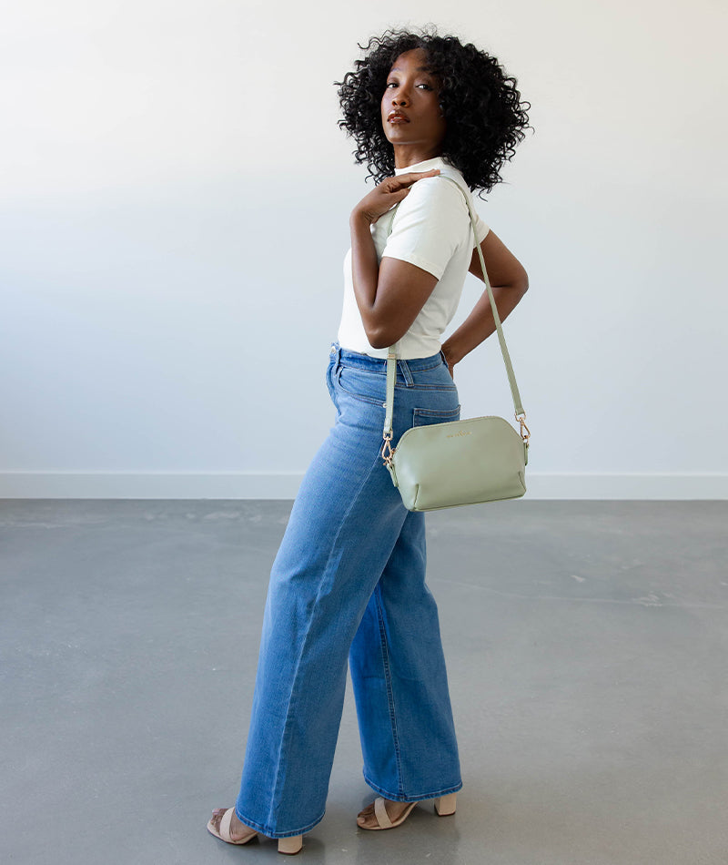 Rosette Crossbody - Sage Green