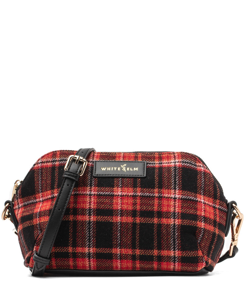 Rosette Crossbody - Tartan Rouge Wool