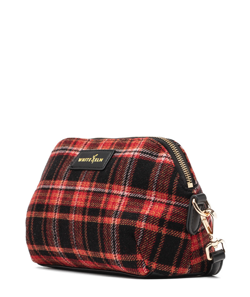 Rosette Crossbody - Tartan Rouge Wool