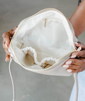 Rosette Crossbody - Taupe