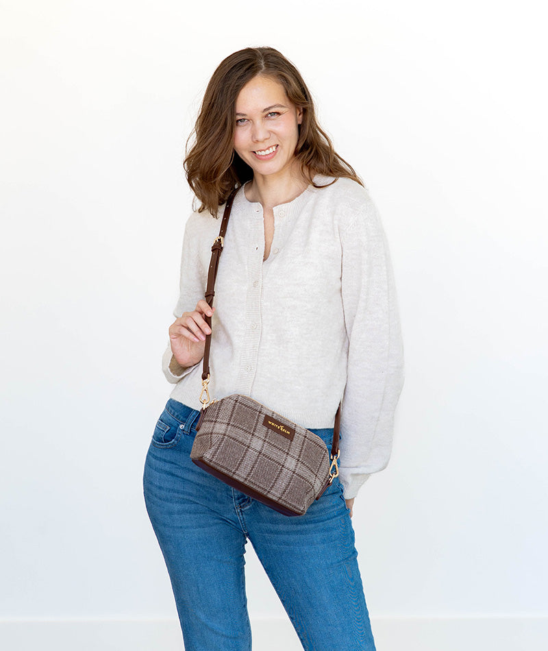 Rosette Crossbody - Uptown Check Wool