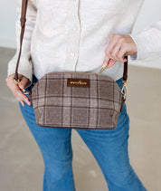 Rosette Crossbody - Uptown Check Wool  - [OUTLET FINAL SALE]