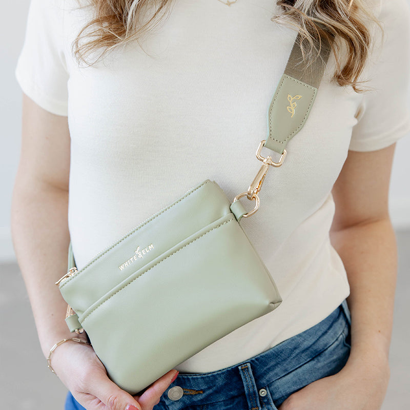 WhiteElm_SkyeSlingBag_Sage_CrossbodyClose.jpg