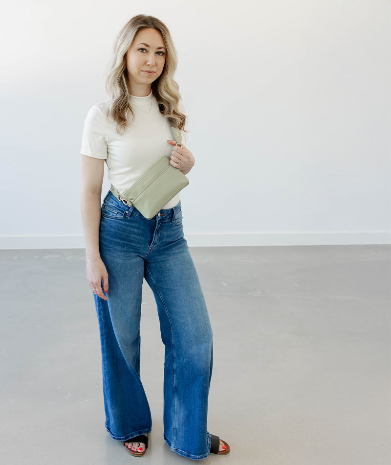 Skye Sling Bag - Sage Green