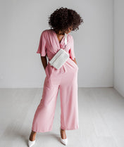 Skye Sling Bag - Pearl White Croc
