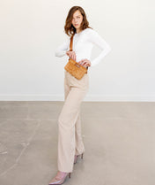 Skye Sling Bag - Honey Vegan Suede