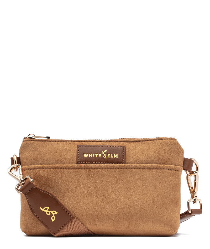 Skye Sling Bag - Honey Vegan Suede