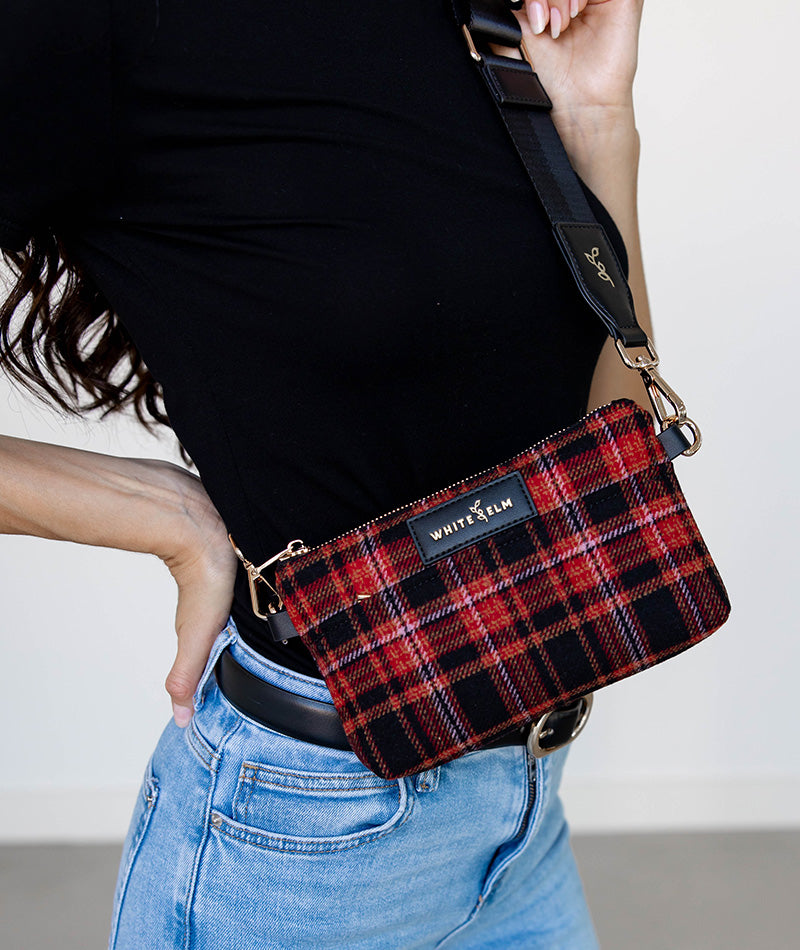 Skye Sling Bag - Tartan Rouge Wool