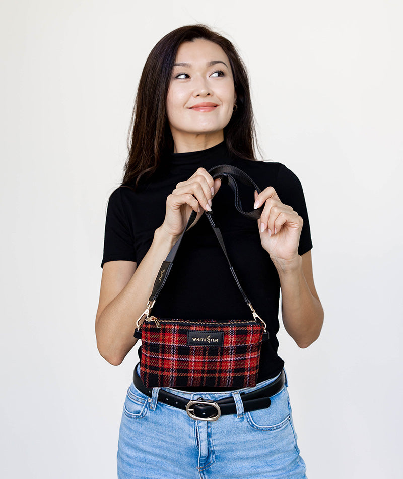 Skye Sling Bag - Tartan Rouge Wool