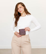 Starla Wallet - Mahogany Brown