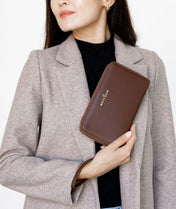 Vera Wallet - Mahogany Brown