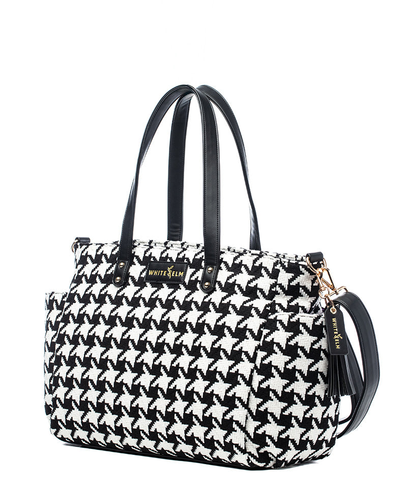 Aquila Tote Bag - Houndstooth