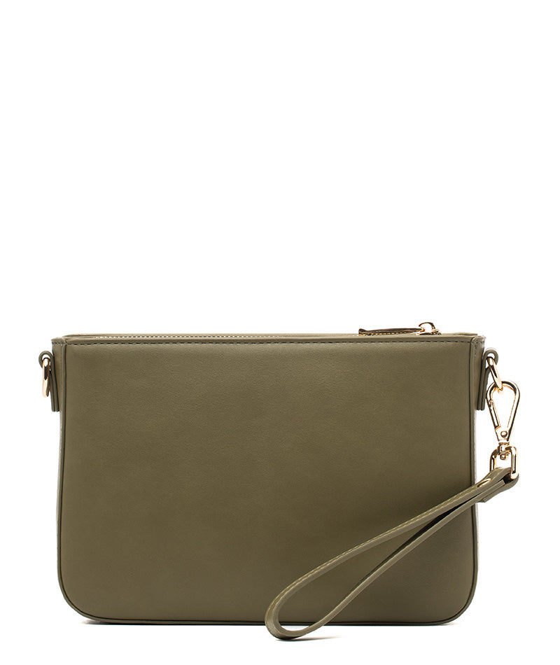 Ara Convertible Crossbody Clutch - Olive