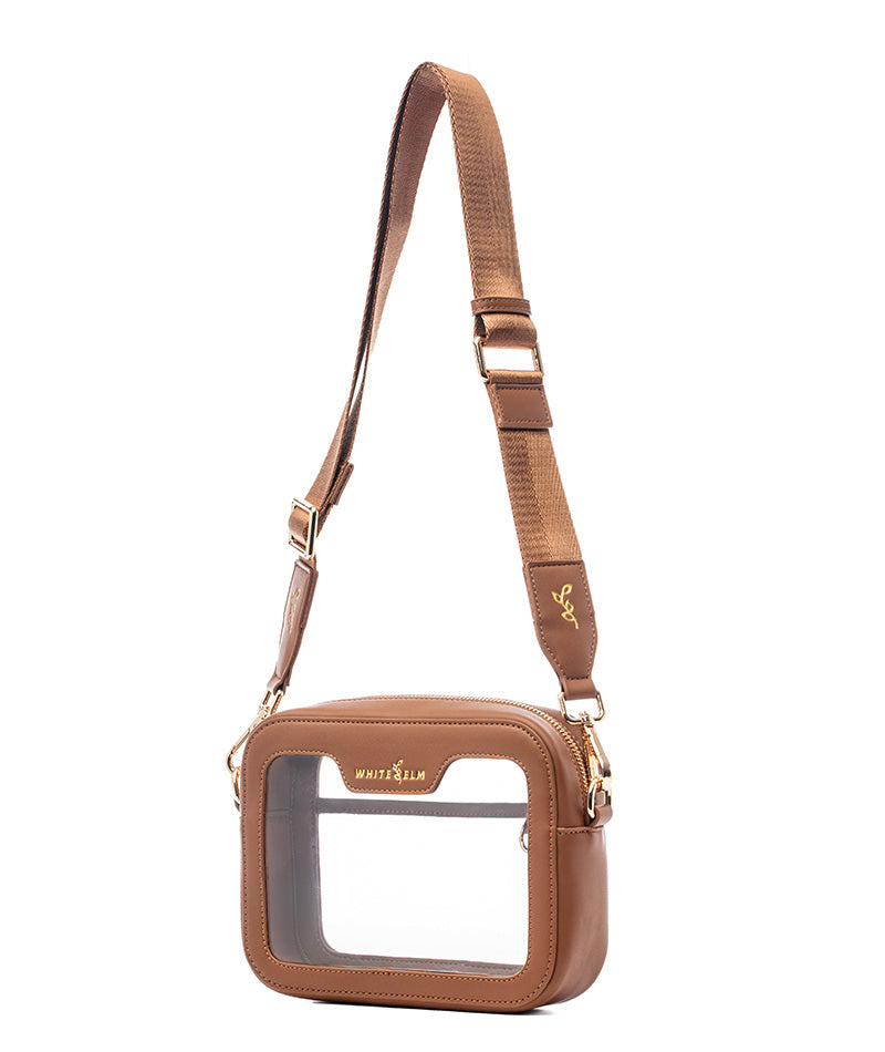 Bexley Clear Crossbody Bag - Caramel