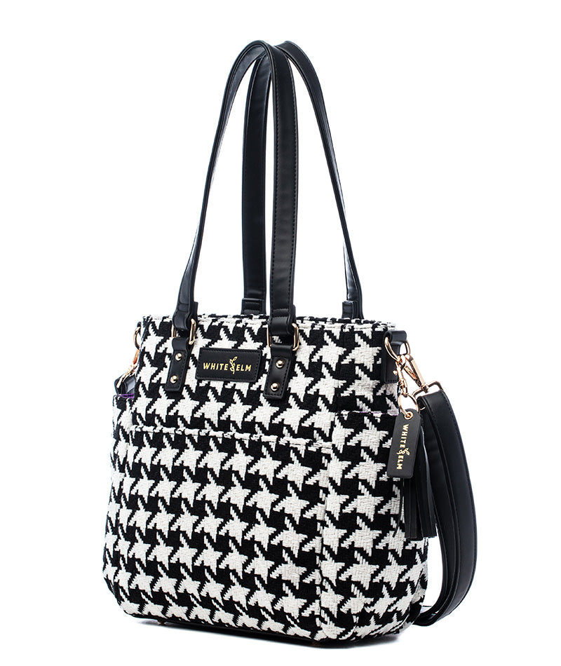 Carina Tote Bag - Houndstooth - [OUTLET RETIRED FINAL SALE]