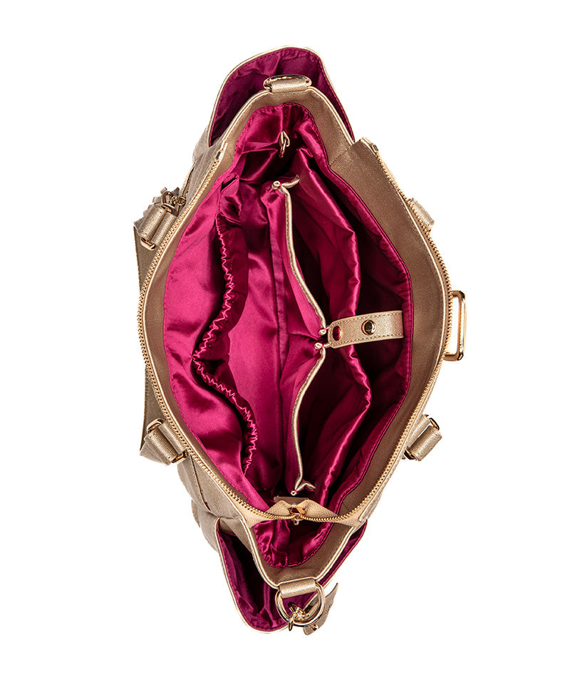 Gemini Mini Convertible Backpack - Gold Sparkle