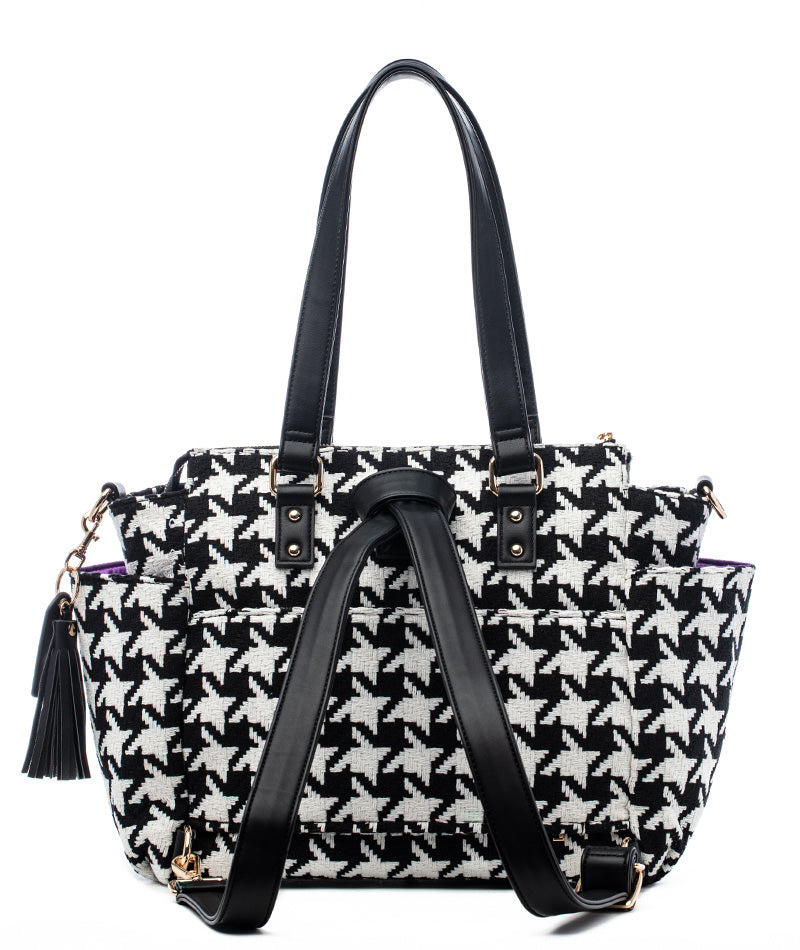 Gemini Mini Convertible Backpack - Houndstooth - [OUTLET RETIRED FINAL SALE]