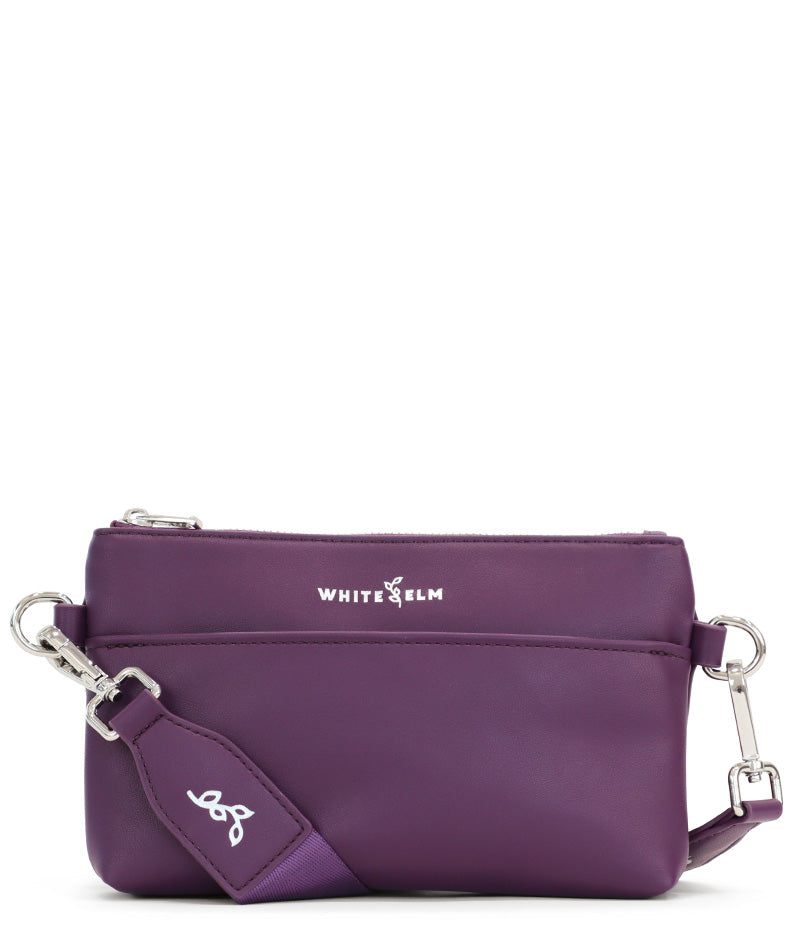 Skye Sling Bag - Plum | Vegan Women's Crossbody Bag by White Elm
