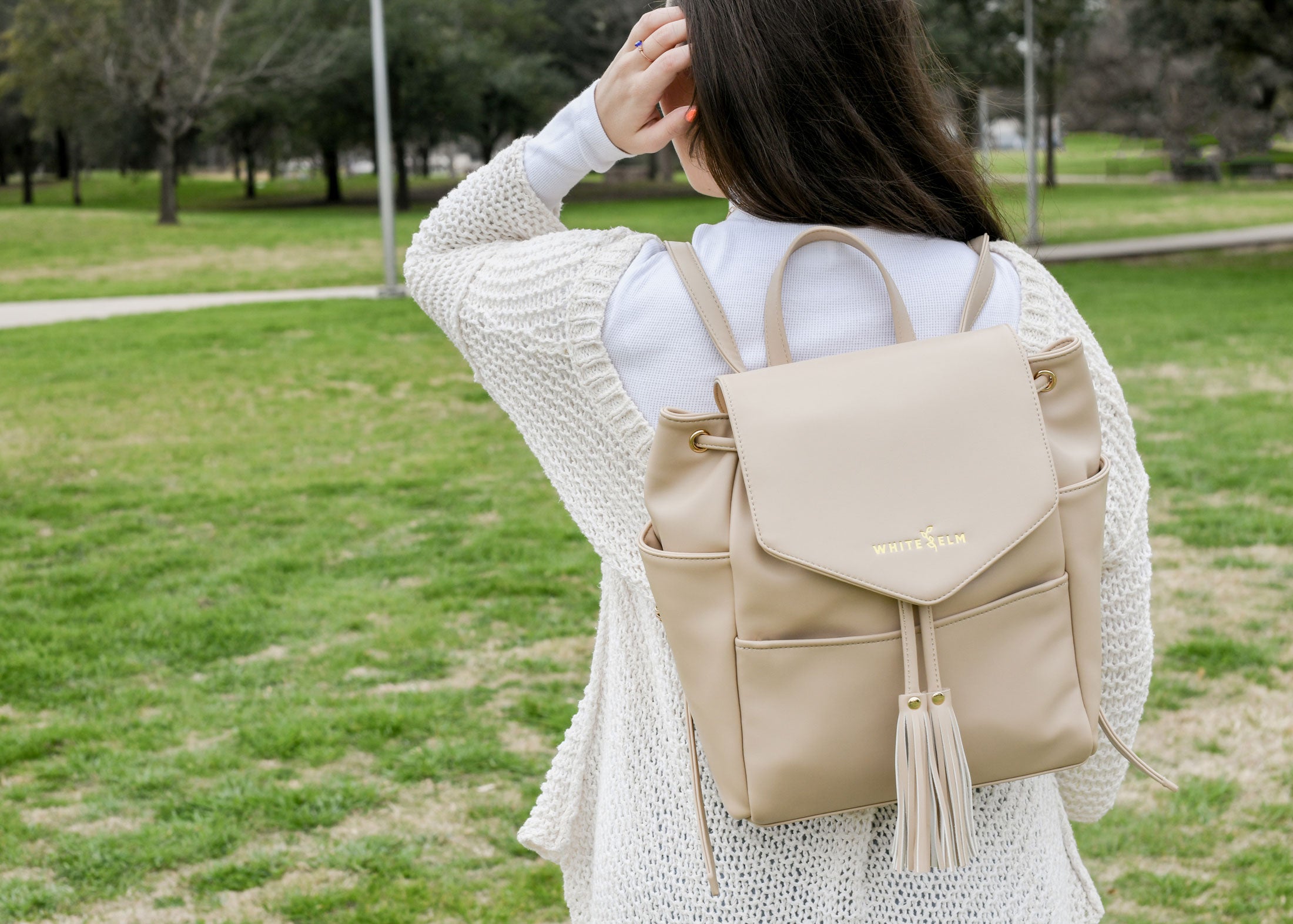 White cheap elm bags